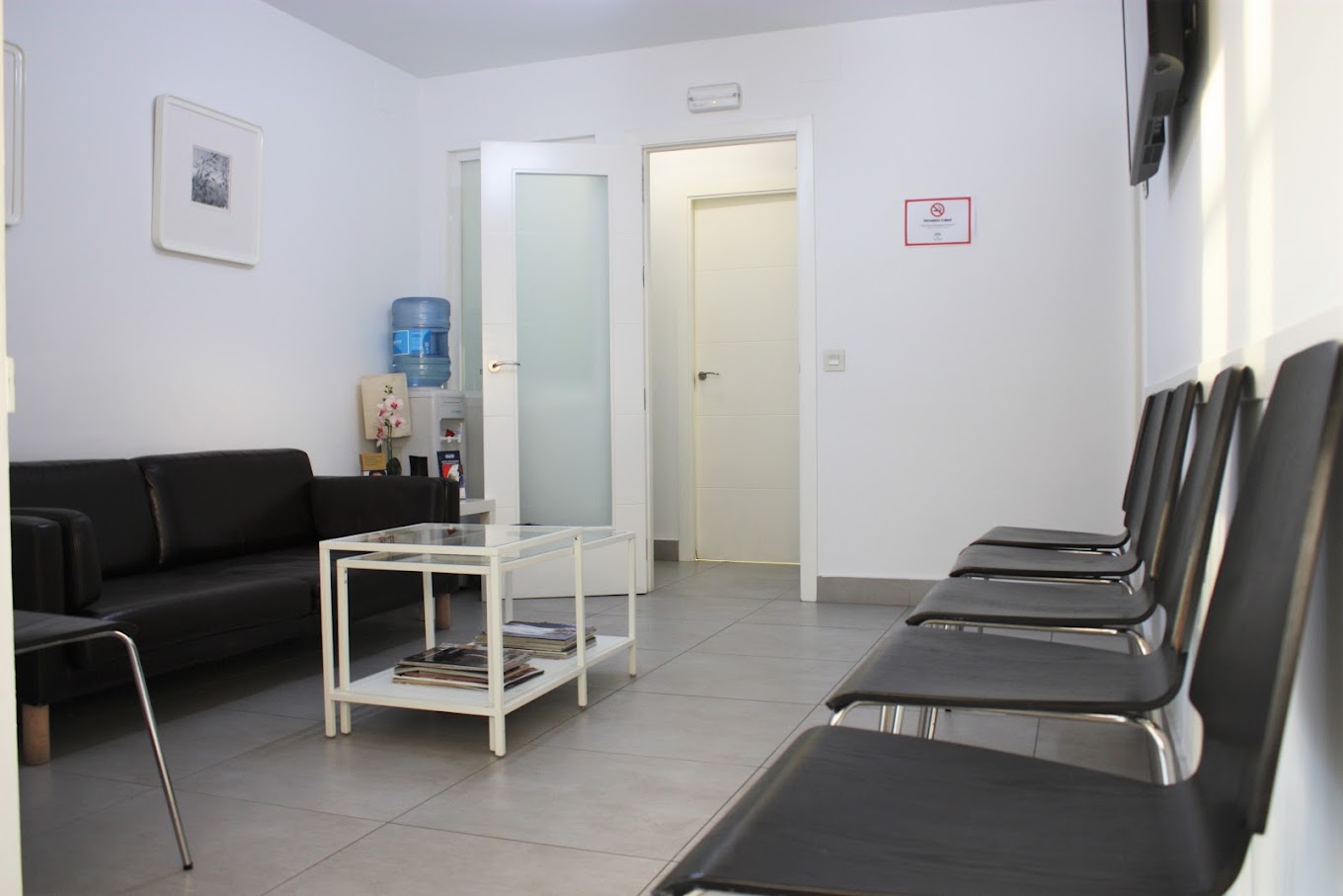 Sala de espera de la Clínica Dental Doctor Babío