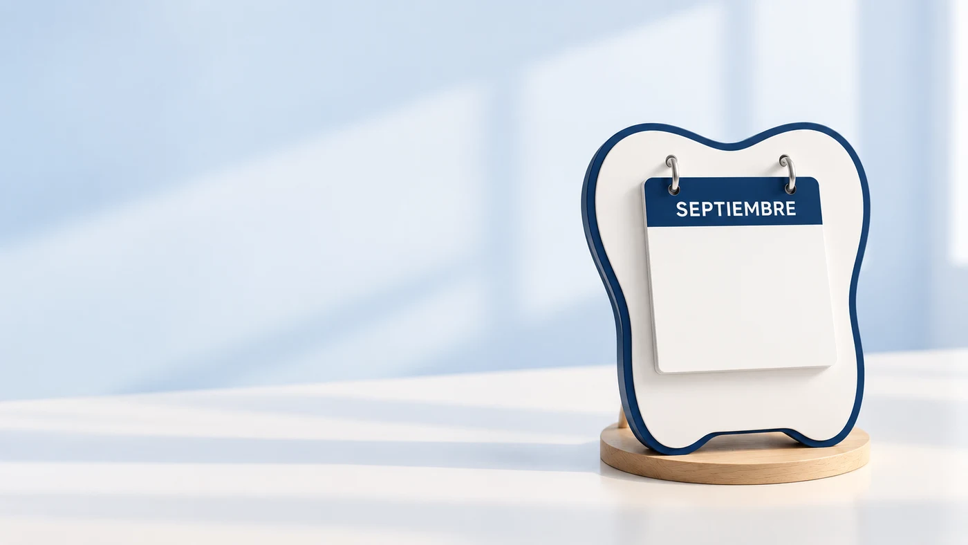 Calendario de septiembre para organizar las revisiones dentales