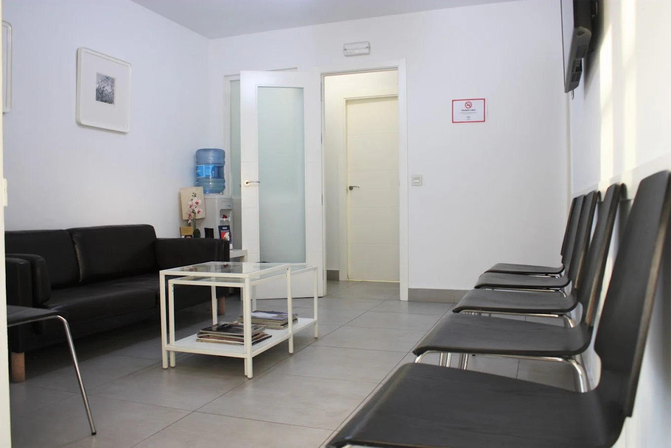 Sala de espera de la Clínica Dental Doctor Babío